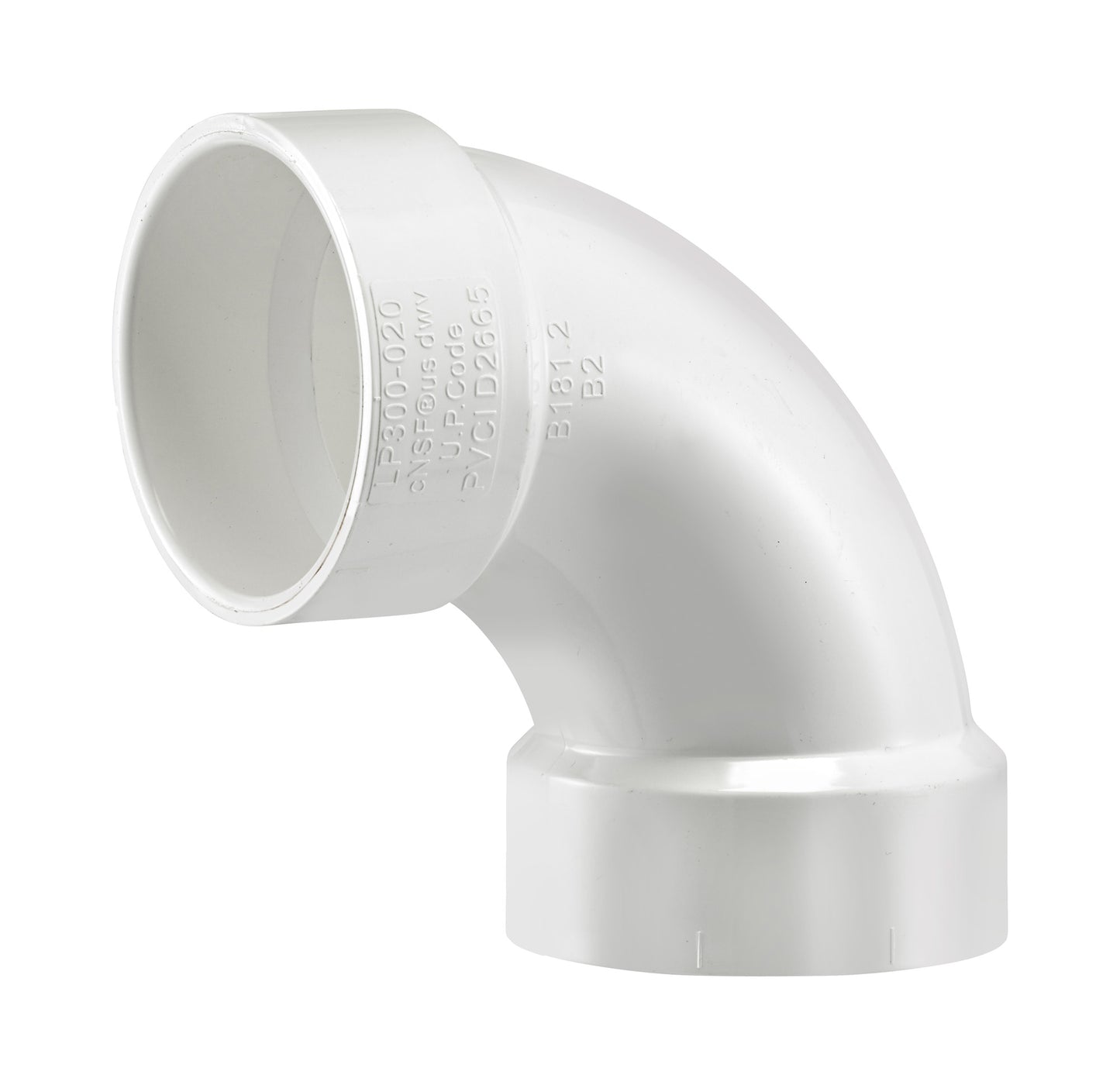 PVC DWV 90° Elbow (H × H)