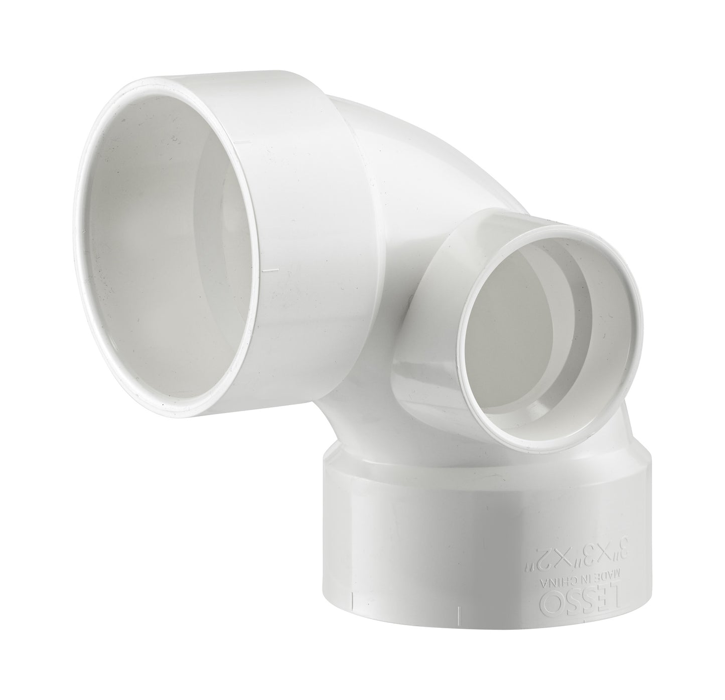 PVC DWV 90° Elbow w/ Side Inlet (ALL HUB)