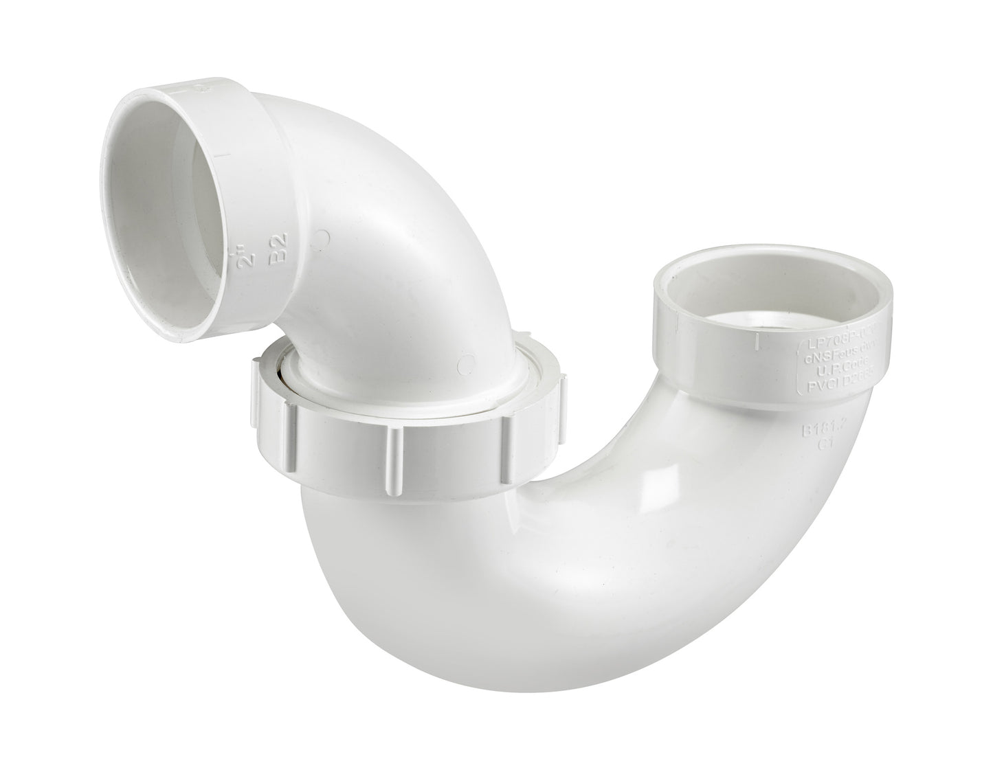 PVC DWV Adjustable P-Trap w/ Plastic Nut (H × H)