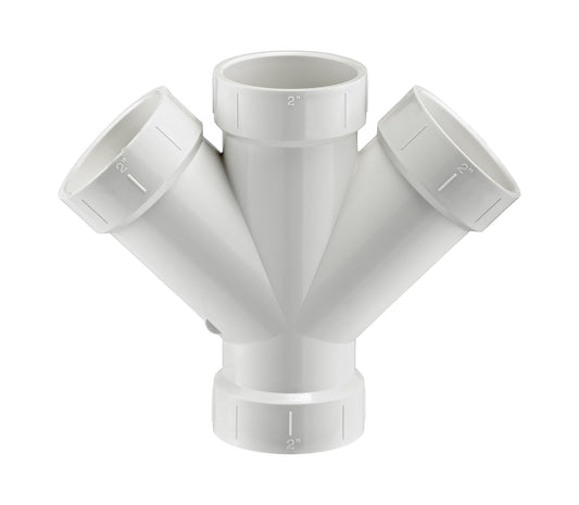 PVC DWV Double Wye (ALL HUB)