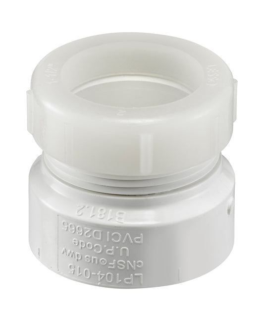 PVC DWV Female Trap Adapter w/ Plastic Nut (H × SLIP)