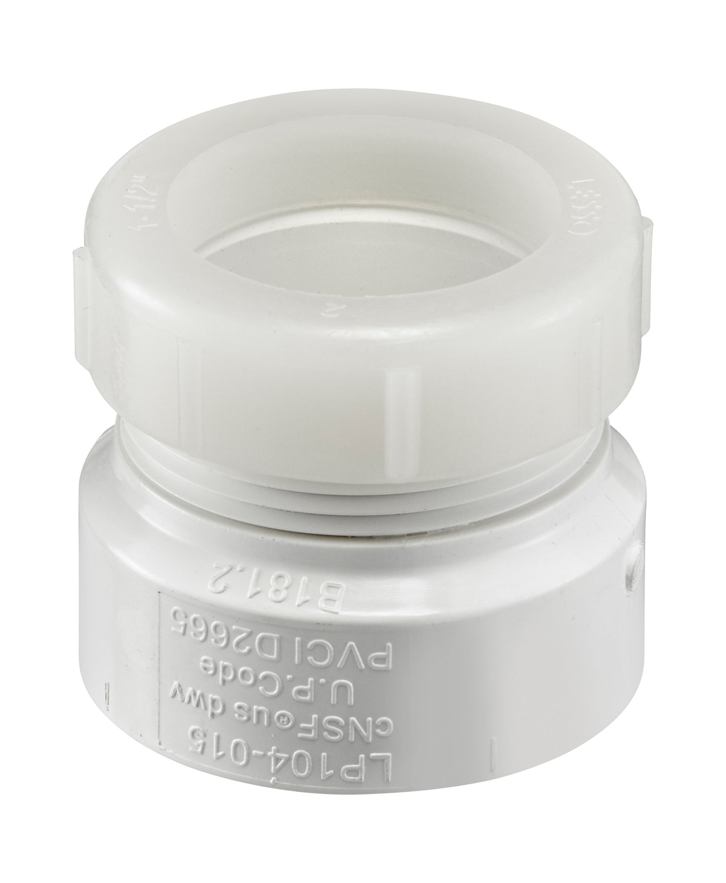 PVC DWV Female Trap Adapter w/ Plastic Nut (H × SLIP)