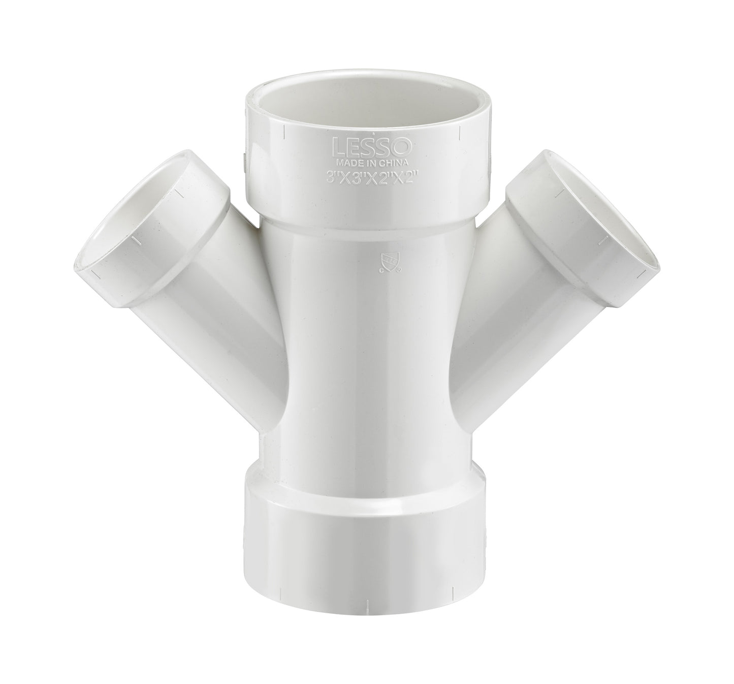 PVC DWV Reducing Double Wye (ALL HUB)