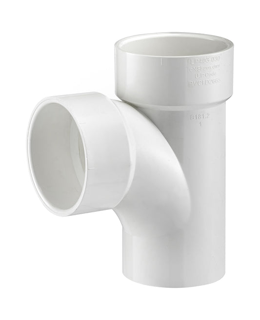 PVC DWV Sanitary Street Tee (S × H × H)